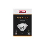 COOK Premium Filtre Kahve Kağıdı - Ebat 4, 80 adet