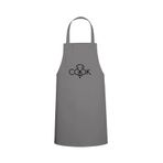 Cook Yazı Özel Baskılı Chef Mutfak Önlüğü Gri