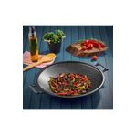 Cookcase 34 cm Saç Kavurma Tavası Gri
