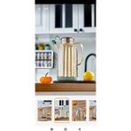 Cooker 1.1 Litre Borosilikat Cam Yağlık ve Sirkelik Zeytinyağ Şişesi - Sarı - 1,1 L
