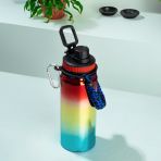 Cooker 1395-3 Kırmızı 700 ml Paslanmaz Çelik Sızdırmaz Çift Katmanlı Taşıma Askılı Çay Kahve Termosu