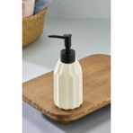 Cooker 180 ml Seramik Sıvı Sabunluk – Modern Tasarımlı Pompalı Banyo ve Mutfak Sabunluk - Bej