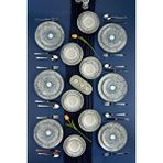 Cooker 24 Parça Porselen Yemek Takımı Ckr4074 Mavi