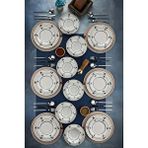 Cooker 24 Parça Porselen Yemek Takımı Ckr4216 Lacivert