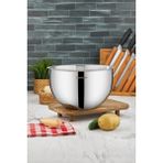 Cooker 26 cm 7 L Paslanmaz Çelik Karıştırma Kabı – Geniş Hacimli, Dayanıklı ve Şık Tasarım - Gümüş