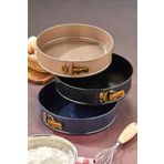 Cooker 3'Lü Kelepçeli Emaye Kek Kalıbı 28 Cm