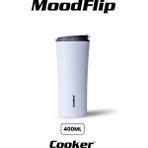 Cooker 400 ml 304 Paslanmaz Çelik Çift Kat Beyaz Termos