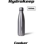 Cooker 500 ml Paslanmaz Çelik Termos – Çift Kat Yalıtım, 6 Saat Sıcak & 12 Saat Soğuk Tutma - Gümüş