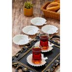 Cooker 6'lı Istiridye 11.5 cm Porselen Çay Tabağı CKR3625