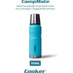 Cooker CampMate 500 ml Paslanmaz Çelik Termos Turkuaz CKR2052