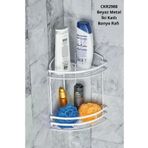 Cooker Ckr2988 Beyaz Metal İki Katlı Banyo Rafı