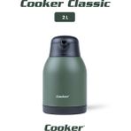 Cooker Classic 2 Litre Paslanmaz Çelik Termos Yeşil CKR2038 - 2 lt