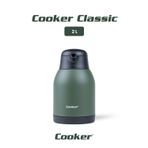 Cooker Classic 2 Litre Paslanmaz Çelik Termos Yeşil CKR2038