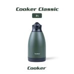 Cooker Classic 2 Litre Paslanmaz Çelik Termos Yeşil CKR2040