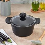 Cooker Kristal 22 cm Siyah Derin Tencere