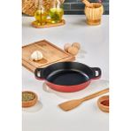 Cooker Lüks Kristal Serisi Kırmızı18 cm Döküm Granit Tava