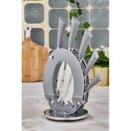 Cooker Lüx Bıçak Seti - Stantlı Bıçak Takımı - 6 Parça
