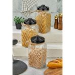 Cooker Nostalji Serisi Cam Kavanoz 30CM Siyah (1ADET)