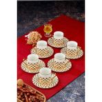 Cooker Porselen Kahve Fincanı Seti - Antik Sarı - 50 ml