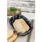 Cooker YLMZ744 Mermer Desenli Plastik Ekmek Sepeti 29x21 Cm