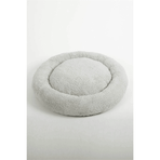 Cookie Pet 50 cm Açık Gri Sherpa Polar Yıkanabilir Yuvarlak Köpek Kedi Yatağı