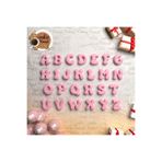 CookieKonsept Polimer Kil Kalıp Seti #106 - Bubble Harf Seti 3cm | Hobi Hamurları Uyumlu