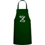 Cooking Yazılı Özel Baskılı Chef Mutfak Önlüğü Avcı Yeşili