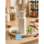 Cook&Kitchen Porselen Yağdanlık-Sosluk Ahşap Kapaklı