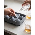 Cook&Kitchen Silikon Buz Kalıbı Top 6'lı - Gri