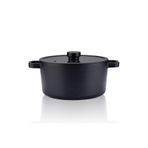 Cooknkeep Casa Tencere 4.8 Lt 24X12,5 Cm Siyah 24 Cm