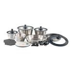 Cookvision Paslanmaz Çelik Tencere Seti 17 Parça