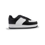 Cool 25C.PEKIN Bağlı Ortopedik Kalın Taban Sneaker Genç Çocuk Spor Ayakkabı - Siyah-Beyaz