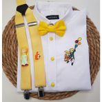 Cool Bebe Küçük Prens Konseptli Askıpapyon Gömlek - Sarı - 2 Yaş