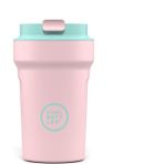 Cool Bottles Island Serisi Paradıse Tumbler - Ibıza Çelik Suluk - 350 ml - Pembe & Mint Yeşili Kapak - Matara - 6GA-Pembe