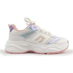 Cool C.birian Bağlı Cırtlı Ortopedik Kalın Taban Sneakers Çocuk Spor Ayakkabı - Beyaz - Pudra
