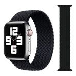Cool Cold Apple Watch 38/40/41 mm Seri 1 2 3 4 5 6 Se 7 8 9 Seri 10-42mm Uyumlu Esnek Örgü Kordon - Siyah