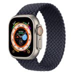 Cool Cold Apple Watch 38/40/41 mm Seri 10-42mm 1 2 3 4 5 6 Se 7 8 9 Uyumlu Esnek Örgü Kordon - Koyu Gri