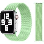 Cool Cold Apple Watch 38/40/41 mm Seri 10-42mm 1 2 3 4 5 6 Se 7 8 9 Uyumlu Esnek Örgü Kordon - Yeşil