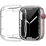 Cool Cold Apple Watch Seri 10&11 Uyumlu (42 Mm) Ekran ve Kasa Koruyucu Yumuşak Silikon Koruma - Şeffaf