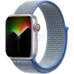 Cool Cold Apple Watch Seri 7/se/6/5/4/3 Saat Bandı (42-44-45)Mm Uyumlu Spor Kordon - Mavi - Açık Mavi