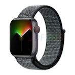 Cool Cold Apple Watch Seri 7/se/6/5/4/3 Saat Bandı (42-44-45)Mm Uyumlu Spor Kordon - Siyah - Gri