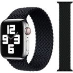 Cool Cold Apple Watch Uyumlu 42/44/45/46/49 mm Seri 2 3 4 5 6 7 8 Se 9 10 Esnek Örgü Kordon - Black