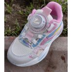 Cool Frank-Ptk 26/30 Çocuk Mekanizmalı Akıllı Bağcık Sistem Sneaker Spor Ayakkabı - Beyaz - Pembe