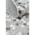 Cool Halı Adora Gri 160x240 4 Metre Halı Damalı Pamuk Taban Kabartmalı Dört Mevsim Oturma Odası Salon Halısı