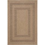 Cool Halı Atina 9101 Haki Bej Yolluk Oturma Odası Halısı Çerçeveli Hasır Halı Kilim Antre Halısı