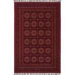 Cool Halı Atlas 03 Kırmızı Mutfak Halısı Yıkanabilir Halı Kaymaz Taban Yolluk Afgan Halısı Salon Halısı