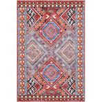 Cool Halı Beylerbeyi By 809 Kırmızı Vintage Halı Ev Oda Salon Halısı Yıkanabilir Eskitme Şönil Halı