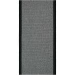 Cool Halı Easy Nunique Gri Siyah Sisal Halı Kaymaz Yumuşak Dokuma Silinebilir Tezgah Önü Kesme Mutfak Halı