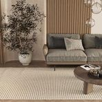 Cool Halı Elit 17 Bej Bukle Salon Halısı Modern Mutfak Halısı Geometrik Halı Koridor Halısı Yolluk