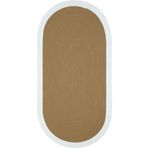 Cool Halı Luke Natural Yıkanabilir Oval Mutfak Halısı Dekoratif Leke Tutmayan Hasır Tezgah Önü Mutfak Paspası